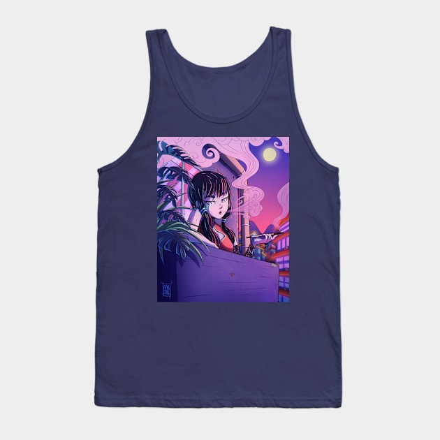 Android Girl Tank Top by AkaOni 